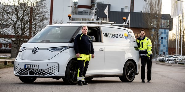 Sverigepremiär för Volkswagens ID. Buzz Cargo - Vattenfall Services första kunden